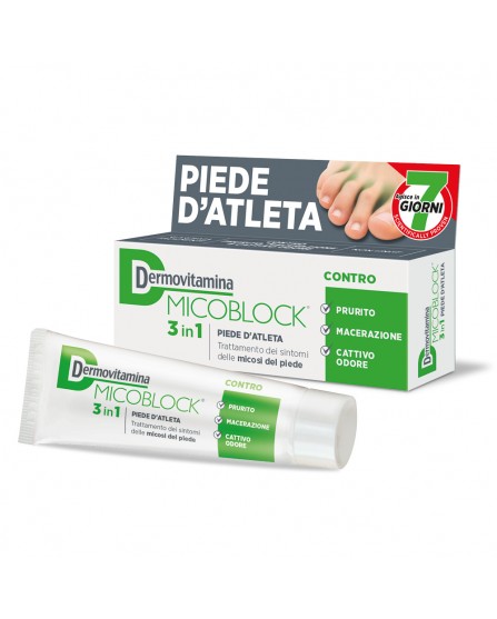 Dermovitamina Micoblock 3 In 1 Crema Piede D'Atleta 30 ml (Micosi)