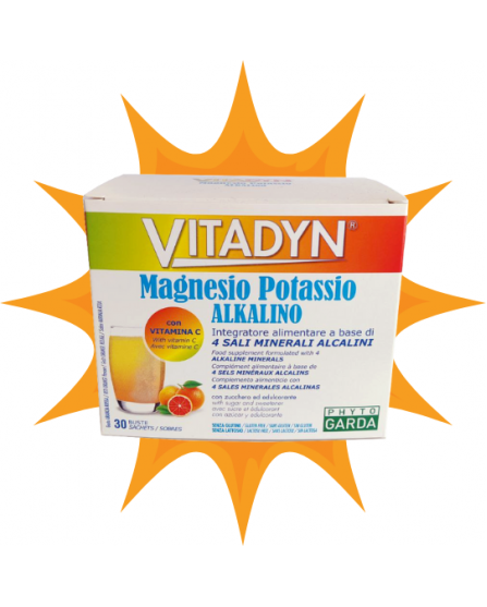 Vitadyn Magnesio e Potassio 30 Bustine (Lunga Scadenza)