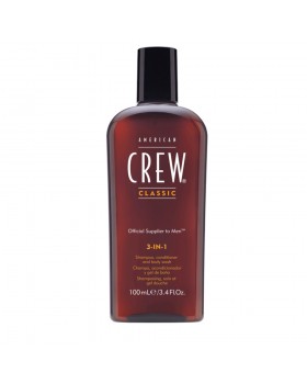 American Crew Classic 3 in 1 100ml - shampoo, balsamo e bagnoschiuma