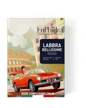Euphidra Labbra Bellissime Rossetto Mat + Balsamo Labbra 02 Rosso