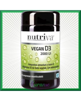 Nutriva Vegan D3 60 Compresse 2000Ui (Nuovo - Lunghissima Scadenza)