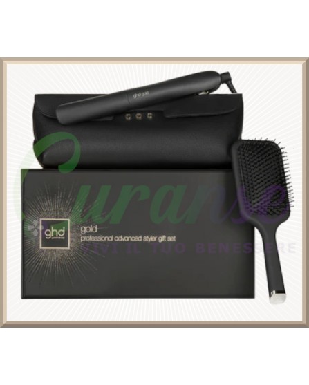 Ghd Gold Gift Set (Piastra Gold + Pochette + Spazzola Piatta)