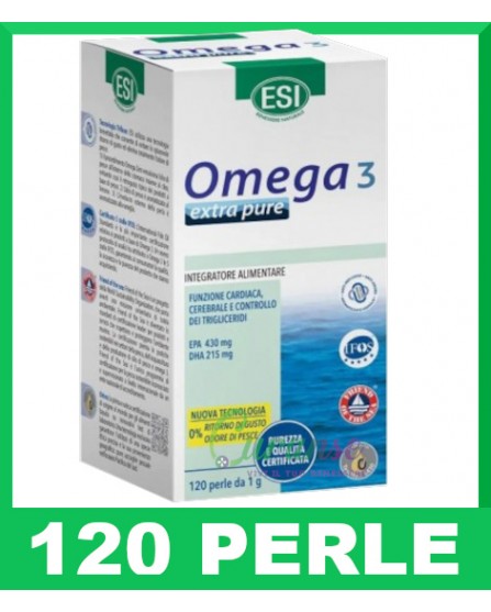 Esi Omega 3 Extra Pure 120 Perle (Lunga Scadenza - Senza Ritorno di Sapore)