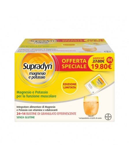 Supradyn Magnesio e Potassio 24 + 14 Bustine Promo