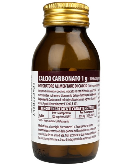 CALCIO CARB 100CPR 1G SELLA CALCIO CARB 100CPR 1G SELLA