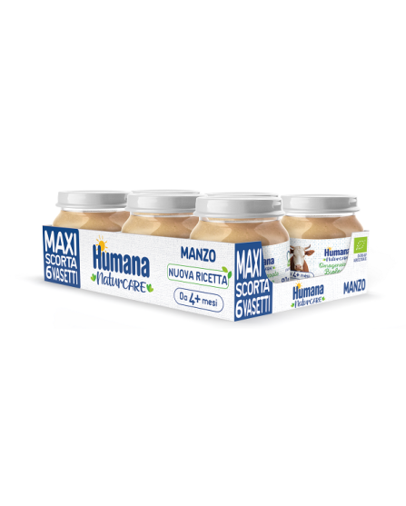 HUMANA OMOG MANZO BIO 6X80G