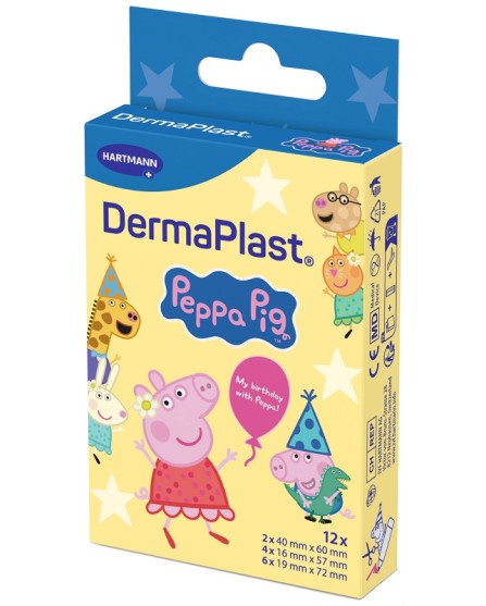DERMAPLAST CER PEPPA PIG 12PZ