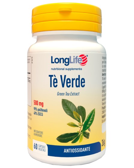 LONGLIFE TE' VERDE 500MG 60CPS