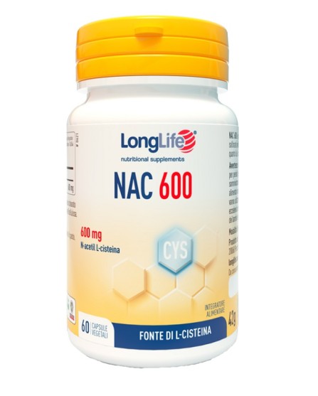 LONGLIFE NAC 600MG 60CPS