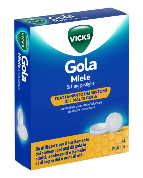 VICKS GOLA*24PAST 5+1MG MIELE