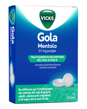VICKS GOLA*24PAST 5+1MG MENTOL