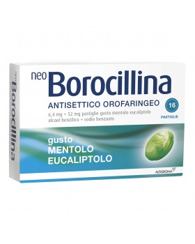 Neoborocillina Antisettico Orofaringeo 16 Pastiglie Mentolo 