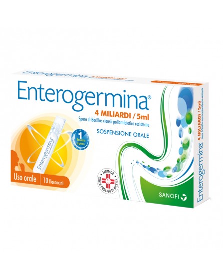 Enterogermina Soluzione Orale 10 Flaconi 4Mld 5Ml