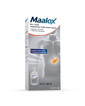 Maalox Sospensione Orale 250Ml 4+3,5% Menta