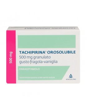 Tachipirina Orosolubile 12 Bustine 500Mg Gusto Fragola Vaniglia
