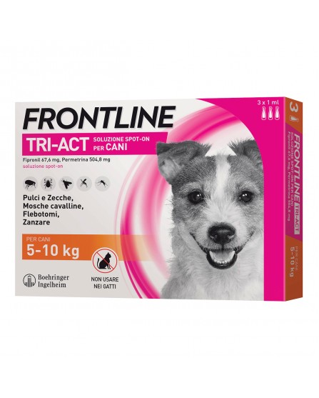 Frontline Tri-Act 3 Pipette 5-10Kg