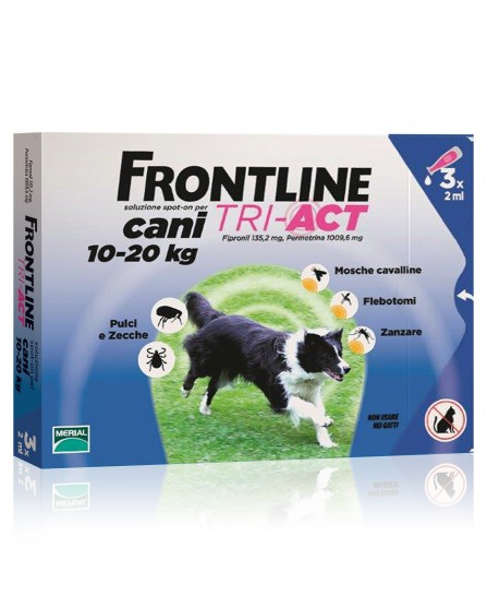 Frontline Tri-Act 3 Pipette 10-20Kg