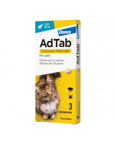 ADTAB*3CPR 48MG GATTI 2-8KG