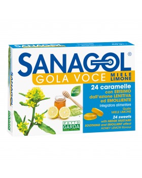 Sanagol Gola Voce Miele e Limone 24 Caramelle