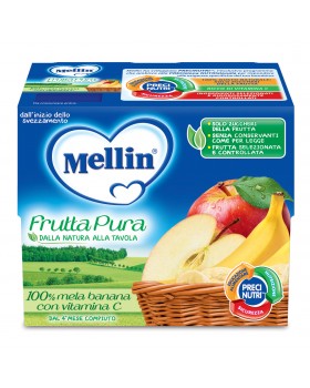 MELLIN FRUTTAPURA MEL/BAN 4X100