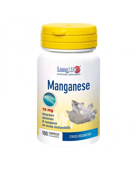 LONGLIFE MANGANESE 10MG 100CPR