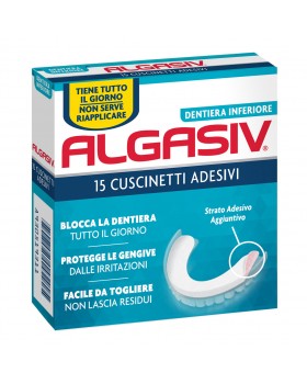 Algasiv Adesivo Protesi Inferiore 15 Pezzi