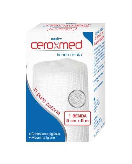 CEROXMED-BND ORL COT  5X 5