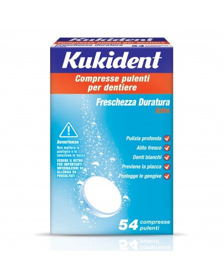 Kukident Cleanser Fresch 54 Compresse