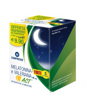 Melatonina Act1Mg+Valeriana 5 Forte 60 Compresse