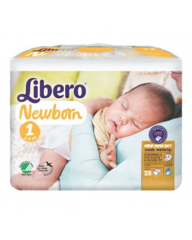 Libero Newborn Pannolino Taglia 1 28 Pezzi