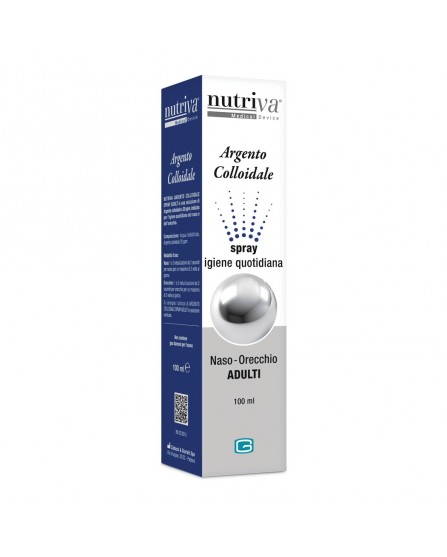 Nutriva Argento Colloidale Igiene Naso e Orecchie 100Ml