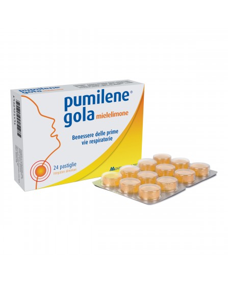 Pumilene Gola Miele e Limone 24 Pastiglie