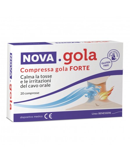 Nova Gola Compressa Gola Forte da 20 Compresse