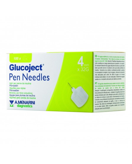 GLUCOJECT PEN NEEDLES  4MM G32