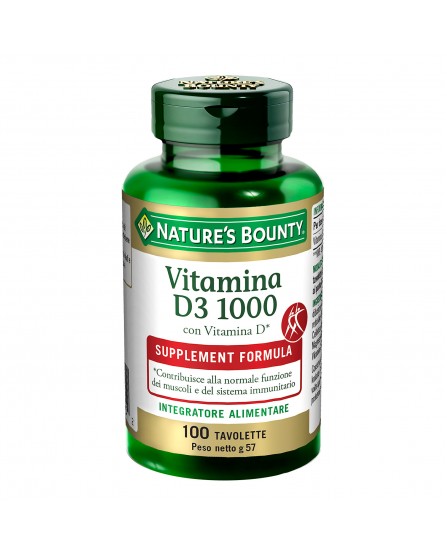 VITAMINA D3/1000 100TAV BOUNTY