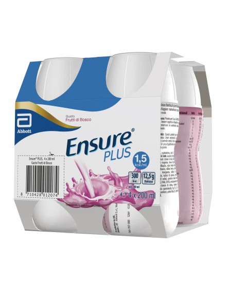 ENSURE PLUS FRUTTI BOSC 4X200ML