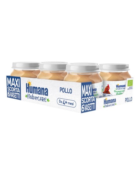 HUMANA OMOG POLLO BIO 6X80G