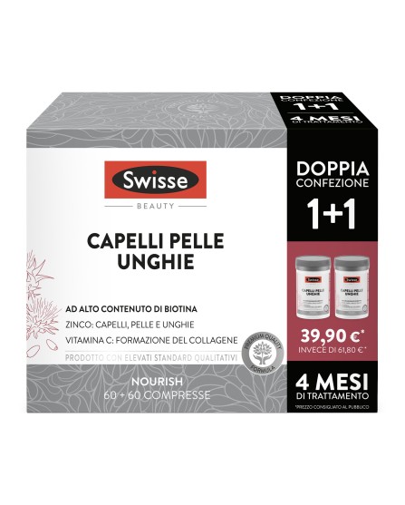 Capelli Pelle Unghie Bipack (Nuovo - Lunghissima Scadenza) 60+60 Compresse Capelli Pelle Unghie Bipack (Nuovo - Lunghissima Scadenza) 60+60 Compresse