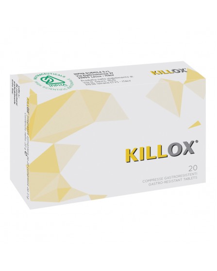 Killox 20 Compresse Gastroresistenti (con Zinco, Resveratrolo e Curcuminoidi)