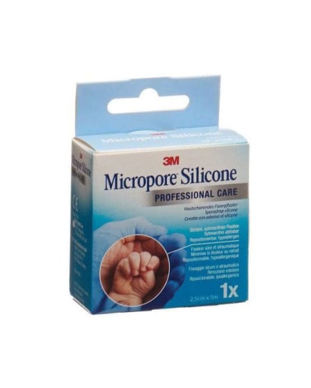 MICROPORE CER SIL 2,5X500CM MICROPORE CER SIL 2,5X500CM