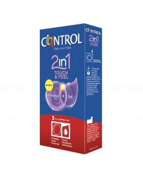 CONTROL 2IN1 TOUCH&FEEL+LUBE 3