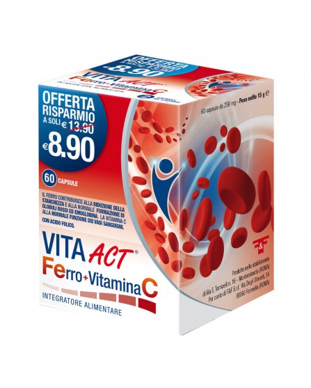 Vita Act Ferro + Vitamina C 60 Capsule