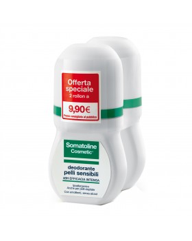 Somatoline Cosmetic Deodorante Pelle Sensibile Roll On Duo