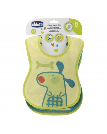 Chicco Bavaglino per Pappa 6 M+ 3 Pezzi Neutro