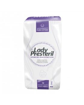 PRESTERIL-LADY POSTPARTO 12PZ