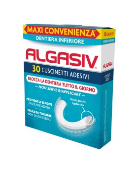 Algasiv Adesivo per Protesi Inferiore 30 Pezzi