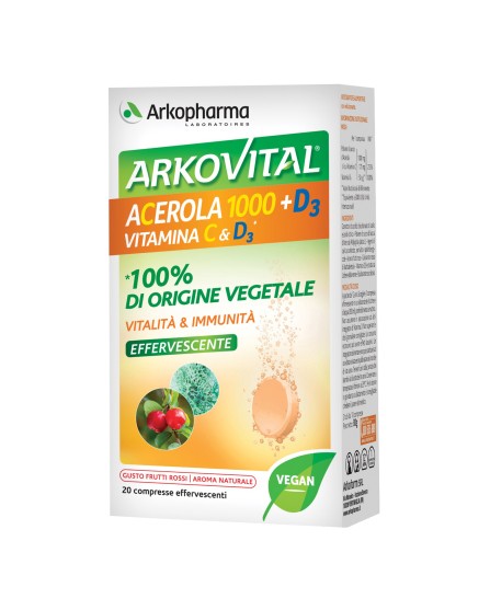 ARKOVITAL ACEROLA 1000+D3 VIT