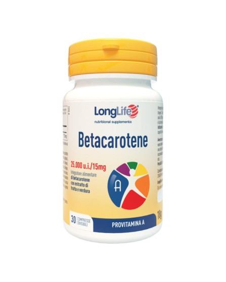 LONGLIFE BETACAROTENE 30CPR